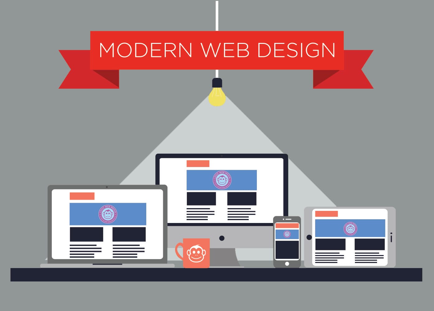 Modern Web Design Graphic