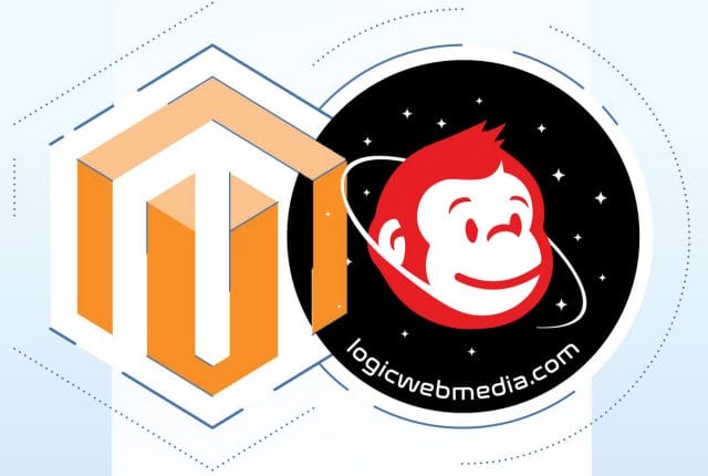 Logic Web Media logo and the Magento logo intertwined